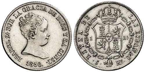 1850. Isabel II. Sevilla. RD. 1 ... 