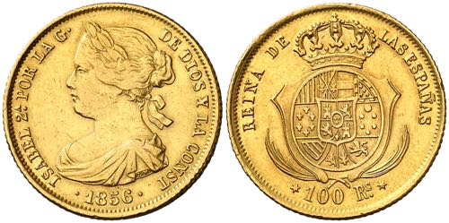 1856. Isabel II. Madrid. 100 ... 