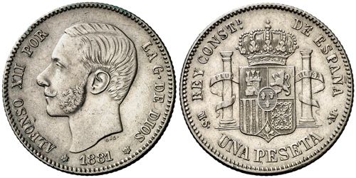 1881*1881. Alfonso XII. MSM. 1 ... 