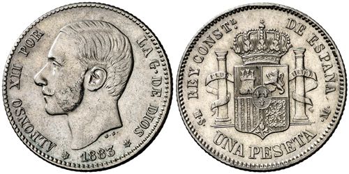 1883*1883. Alfonso XII. MSM. 1 ... 