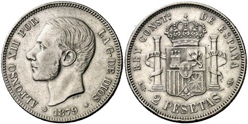 1879*1879. Alfonso XII. EMM. 2 ... 