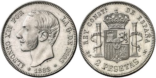 1882*1882. Alfonso XII. MSM. 2 ... 