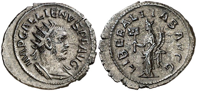 (255 d.C.). Galieno. Antoniniano. ... 