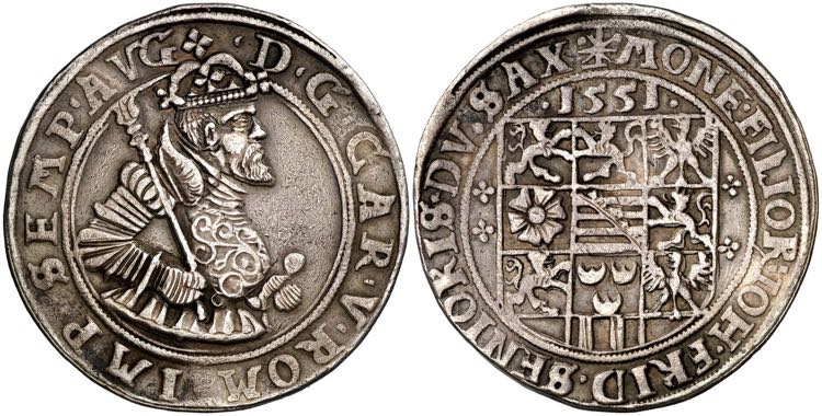 1551. Carlos I. Ducado de Sajonia. ... 