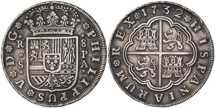1732. Felipe V. Sevilla. PA. 8 ... 