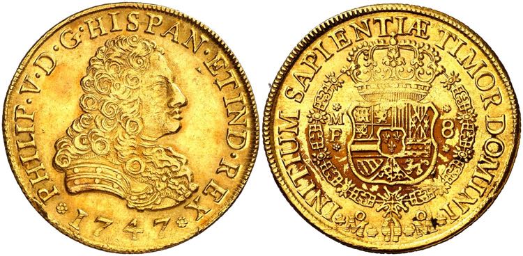 1747. Felipe V. México. MF. 8 ... 