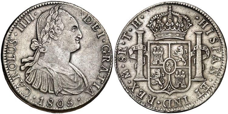 1805. Carlos IV. México. TH. 8 ... 