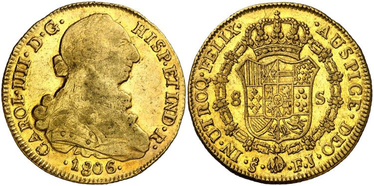 1806/5. Carlos IV. Santiago. FJ. 8 ... 