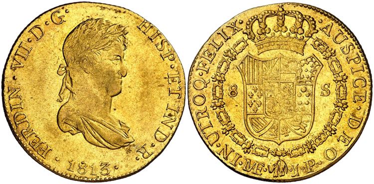 1813. Fernando VII. Lima. JP. 8 ... 