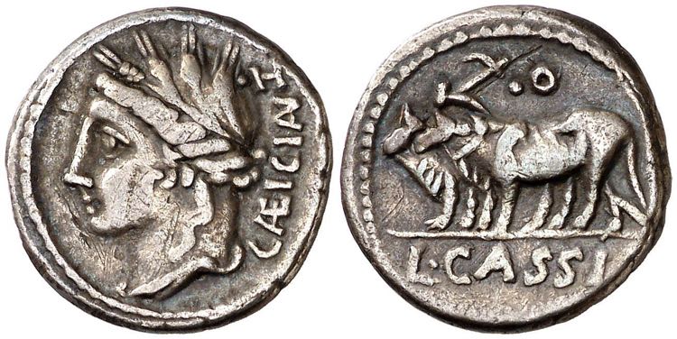 (hacia 102 a.C.). Gens Cassia. ... 