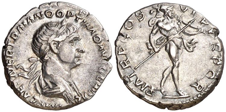 (116 d.C.). Trajano. Denario. ... 