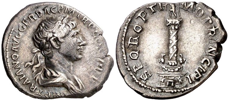 (114 d.C.). Trajano. Denario. ... 