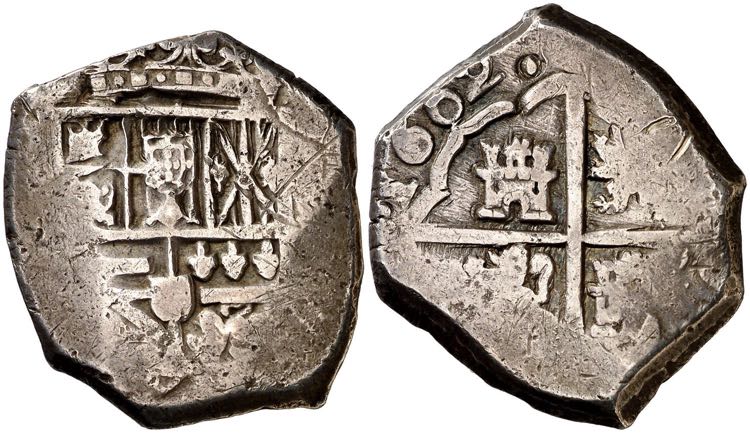1602. Felipe IV. 8 reales. Sin ... 