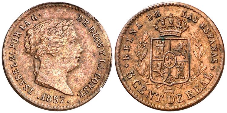 1857. Isabel II. Segovia. 5 ... 