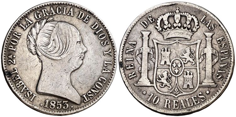 1853. Isabel II. Madrid. 10 ... 