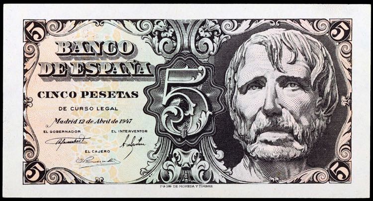 1947. 5 pesetas. (Ed. D55) (Ed. ... 