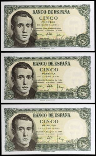 1951. 5 pesetas. (Ed. D60a) (Ed. ... 