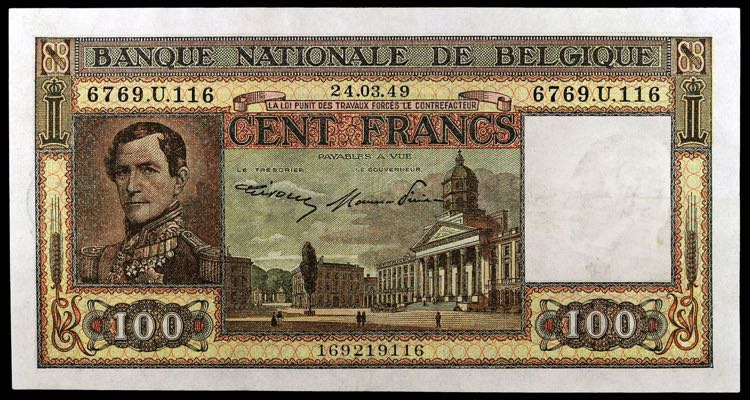 Bélgica. 1949. Banco Nacional. ... 
