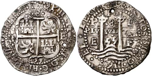 1655. Felipe IV. Potosí. E. 8 ... 