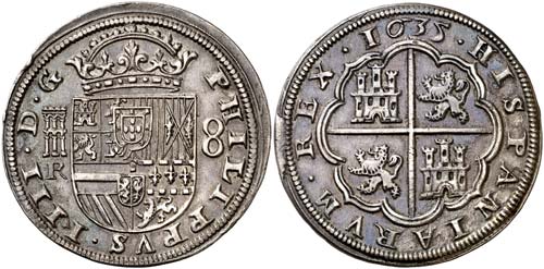 1635. Felipe IV. Segovia. R. 8 ... 