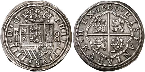 1660. Felipe IV. Segovia. . 8 ... 
