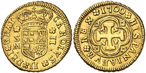 1700. Carlos II. Sevilla. M. 2 ... 