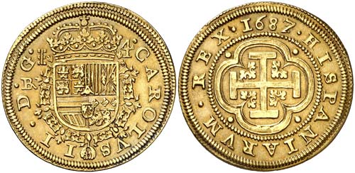 1687/3. Carlos II. Segovia. . 4 ... 