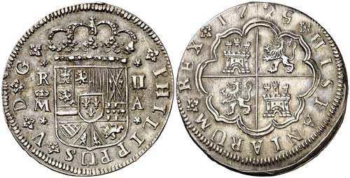 1725. Felipe V. Madrid. A. 2 ... 