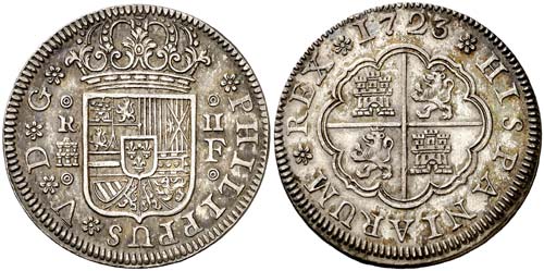 1723. Felipe V. Segovia. F. 2 ... 