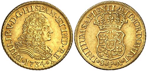 1734. Felipe V. Sevilla. PA. 2 ... 