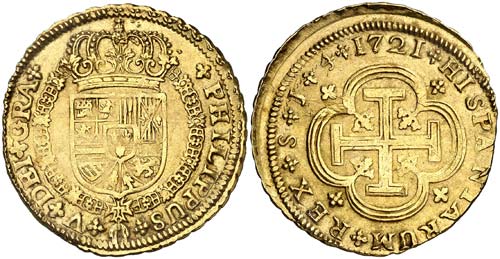 1721. Felipe V. Sevilla. J. 4 ... 