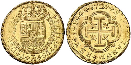 1729. Felipe V. Sevilla. P. 4 ... 