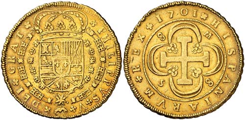 1701. Felipe V. Sevilla. M. 8 ... 