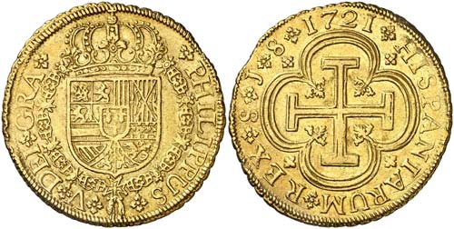 1721. Felipe V. Sevilla. J. 8 ... 