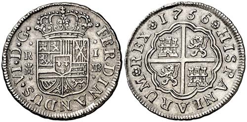 1756. Fernando VI. Madrid. JB. 1 ... 