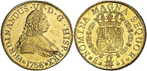 1756/5. Fernando VI. Santiago. J. ... 