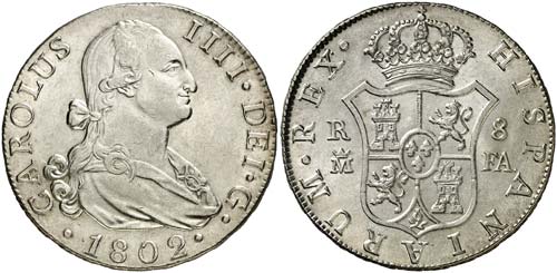 1802. Carlos IV. Madrid. FA. 8 ... 