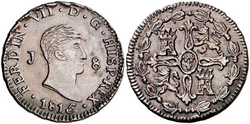 1815. Fernando VII. Jubia. 8 ... 