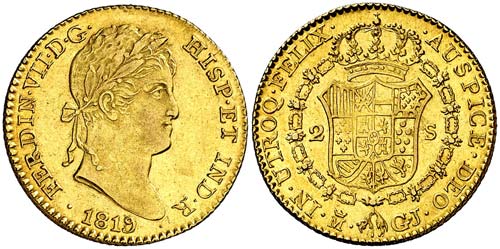 1819/8. Fernando VII. Madrid. ... 