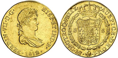1812. Fernando VII. Lima. JP. 8 ... 