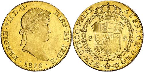 1816/5. Fernando VII. Madrid. GJ. ... 