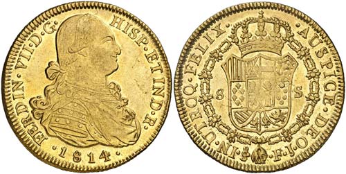 1814. Fernando VII. Santiago. FJ. ... 