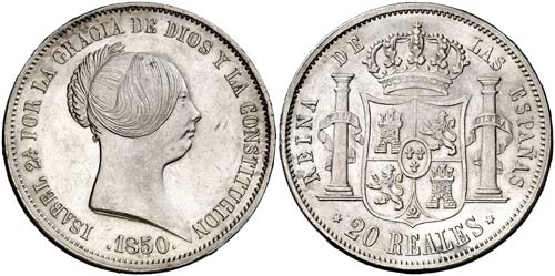 1850. Isabel II. Madrid. 20 ... 