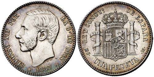 1883*1883. Alfonso XII. MSM. 1 ... 