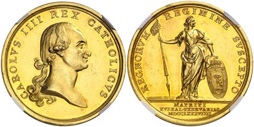 1789. Carlos IV. Madrid. Medalla. ... 