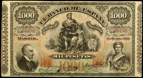 1876. 1000 pesetas. (Ed. B55) (Ed. ... 
