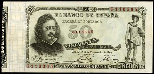 1899. 50 pesetas. (Ed. B91a) (Ed. ... 
