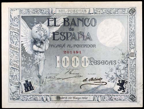 1907. 1000 pesetas. (Ed. B101) ... 