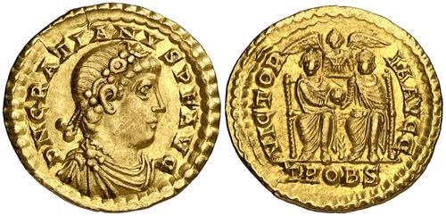 (373-374 d.C.). Graciano. Treveri. ... 
