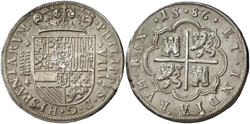 1586. Felipe II. Segovia. 8 ... 